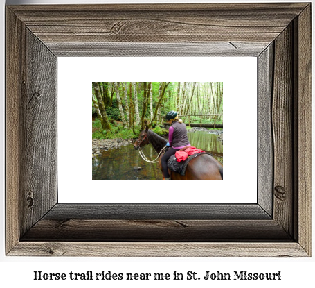 horse trail rides near me in St. John, Missouri